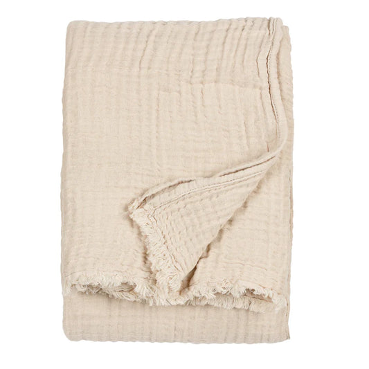 Natural XL Muslin Cotton Throw