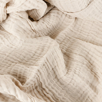 Natural Muslin Cotton Throw