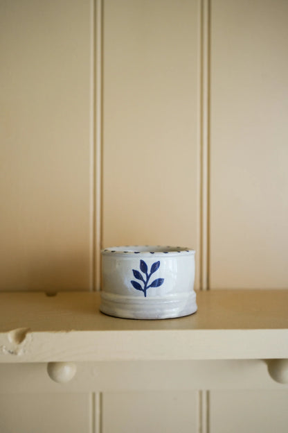Ink Blue Botanical Mini Pot