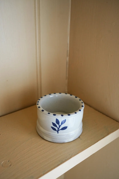 Ink Blue Botanical Mini Pot