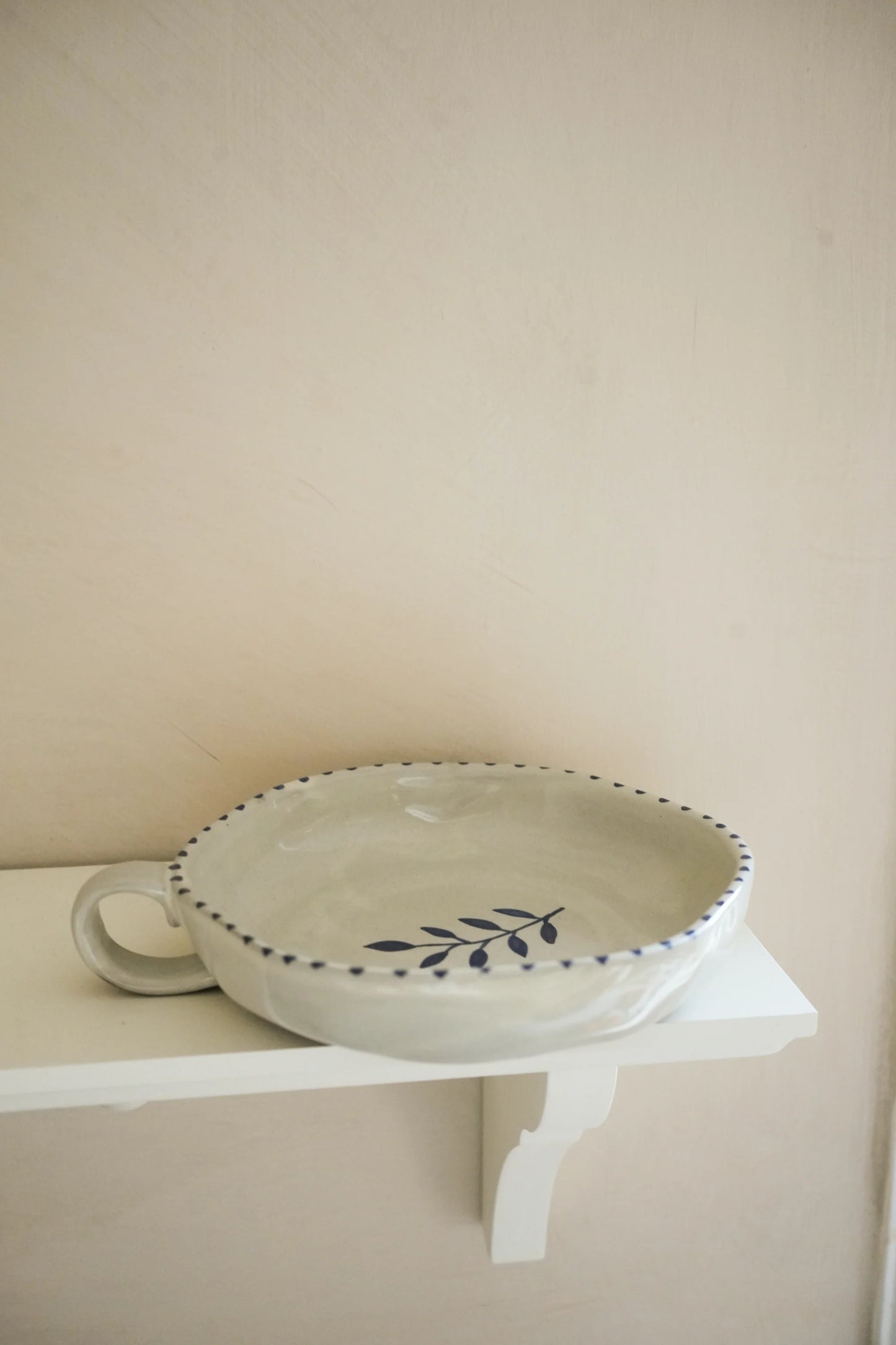 Ink Blue Botanical Dish