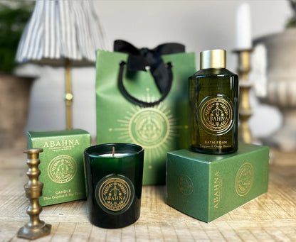 Abahna Bathe By Candlelight Gift Set. White Grapefruit & May Chang