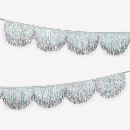 Meri Meri Silver Scallop Garland