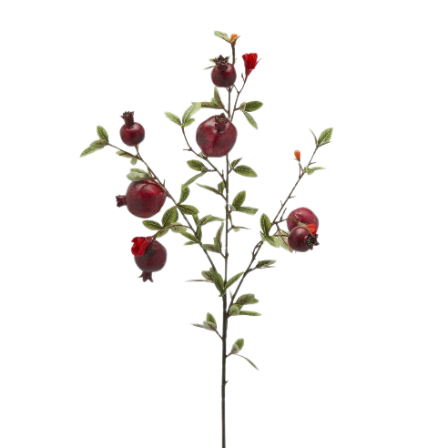 Faux Luxury Pomegranate Stem