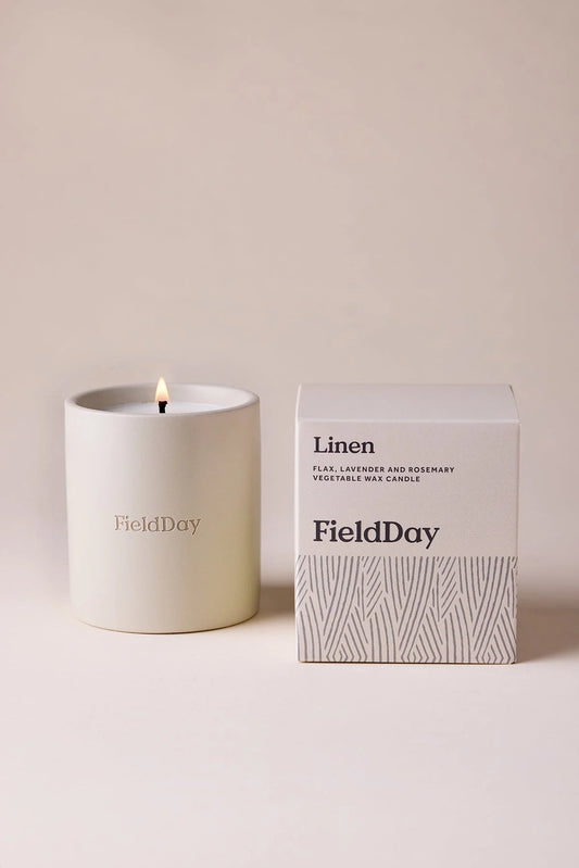 Linen Field Day Candle