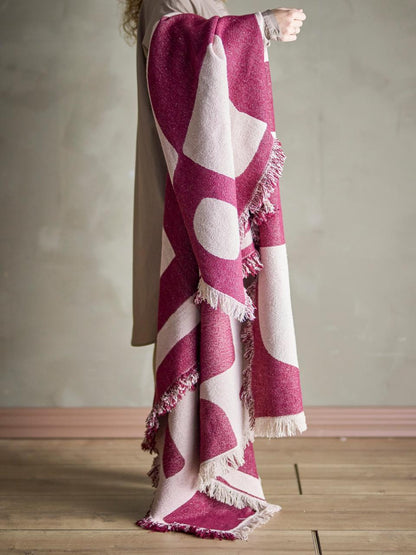 Raspberry Recycled Blanket