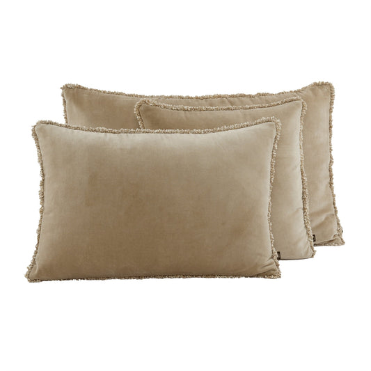 Kobe Taupe Velvet Cushion