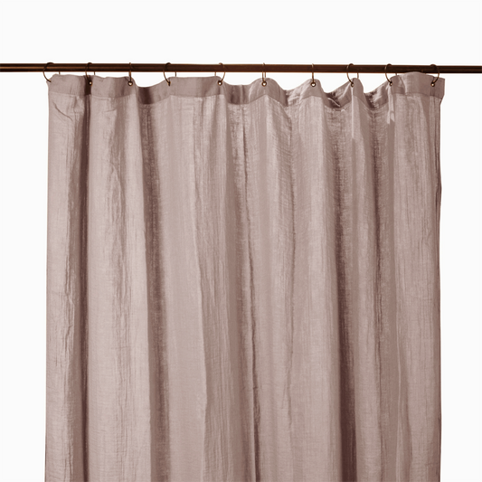 Dusky Pink Cotton Curtain Panel
