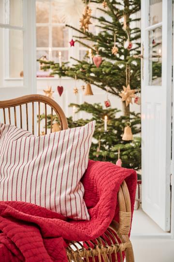 Red Stripe Cushion