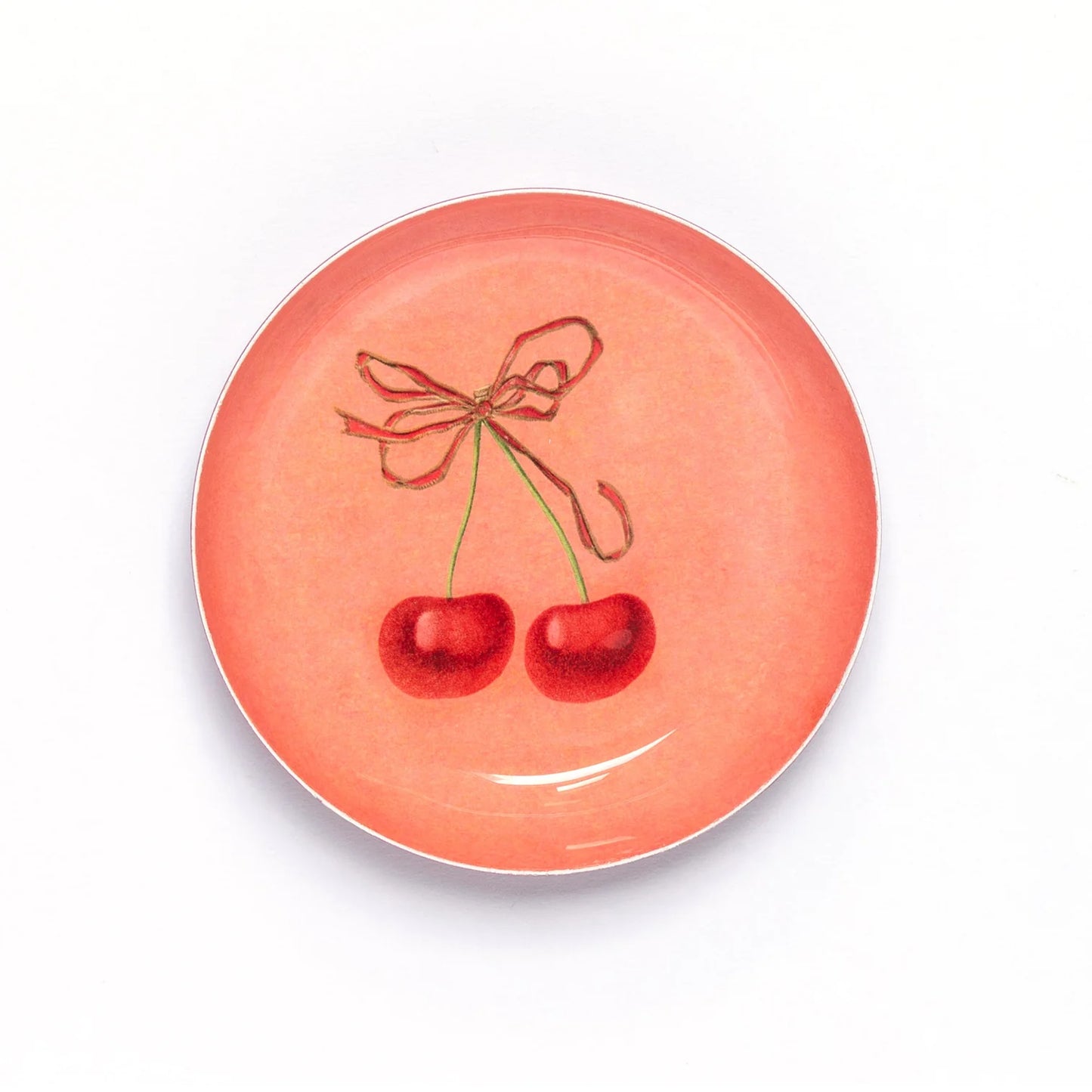 Cherries Enamel Tray