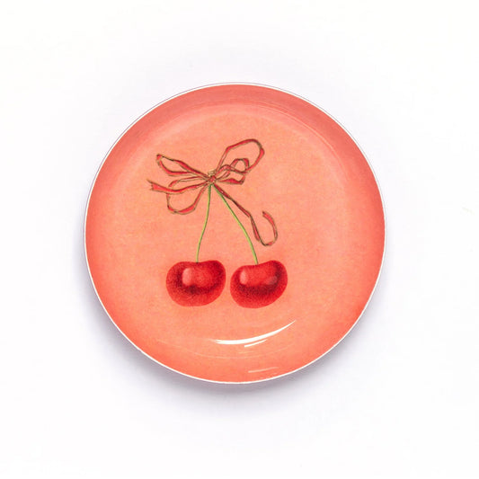 Cherries Enamel Tray