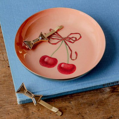 Cherries Enamel Tray