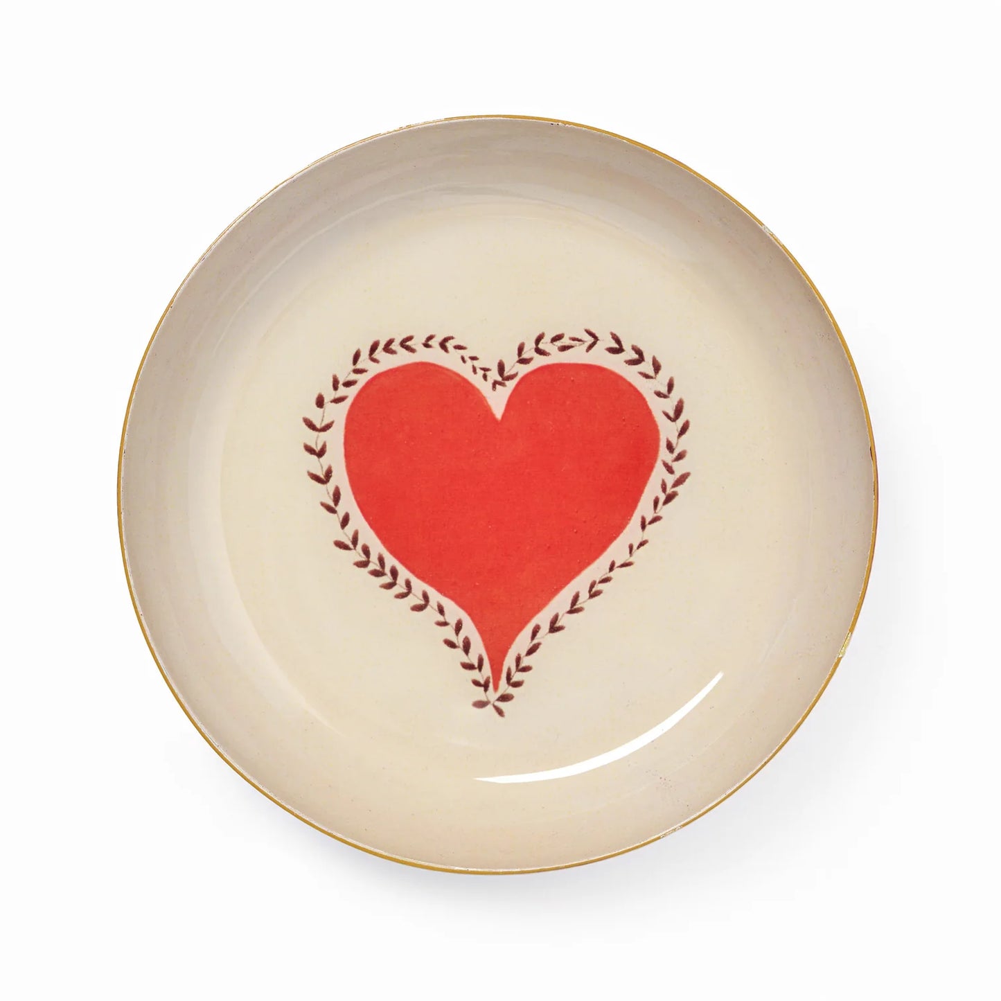 Heart Enamel Tray