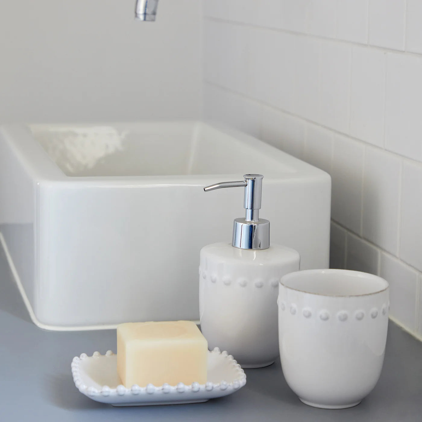 Pearl White Soap Dish
