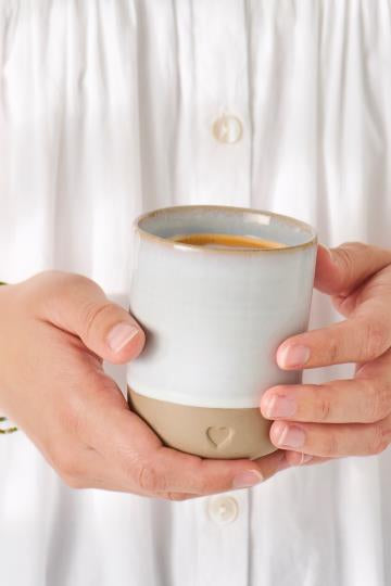 White Handmade Coffee Mug