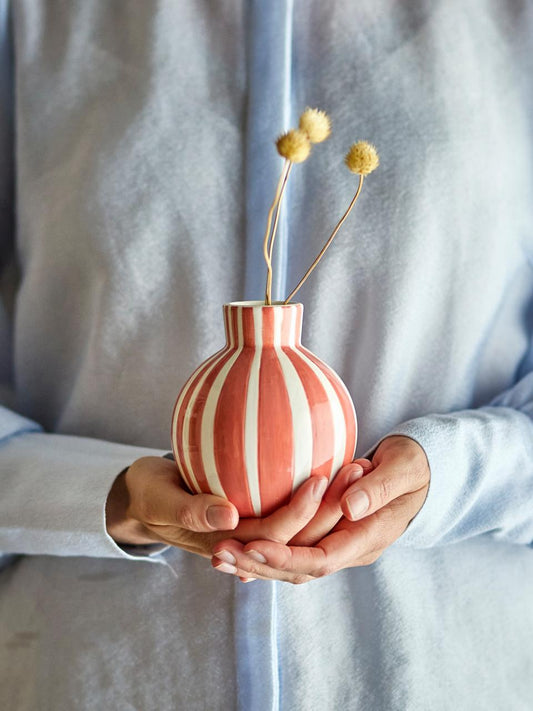 Orange Stripe Vase