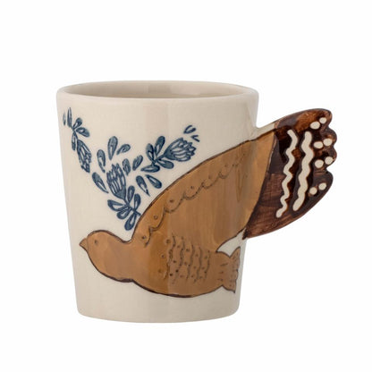Stoneware Bird Cup 3 Colours