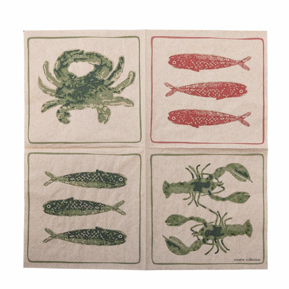 Marine Paper Napkins 16pcs