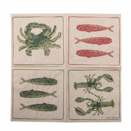 Marine Paper Napkins 16pcs