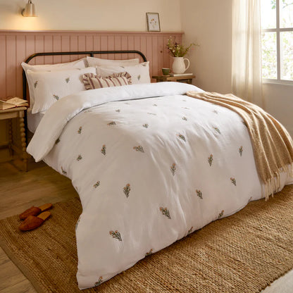 Josephine Embroidered Muslin Duvet Set