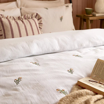 Josephine Embroidered Muslin Duvet Set