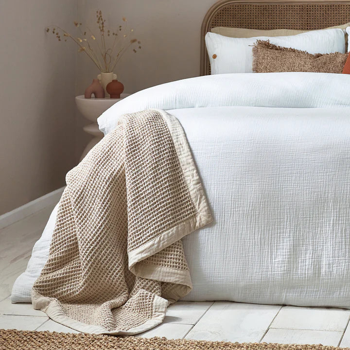 White Muslin Duvet Set