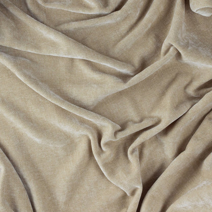 Natural Velvet Throw