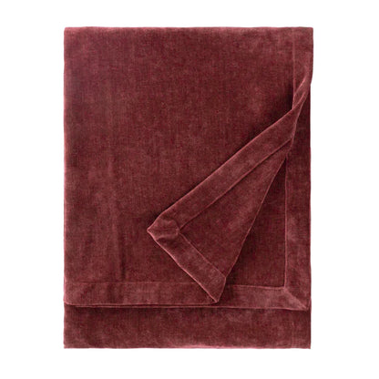 Beetroot Velvet Throw