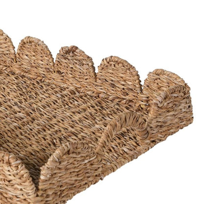 2 Scalloped Seagrass Trays