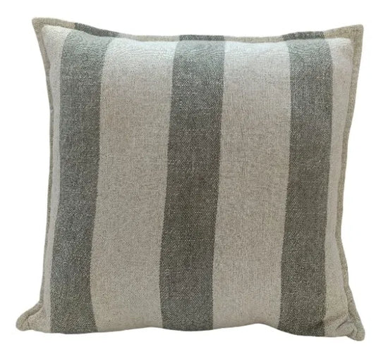 Sage Green Stripe Cushion