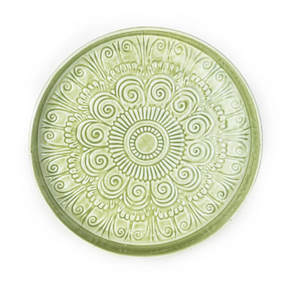 Green Enamel Tray