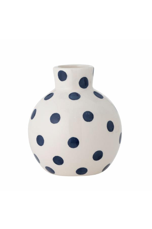 Blue Dotty Vase