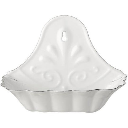White Enamel Wall Soap Dish