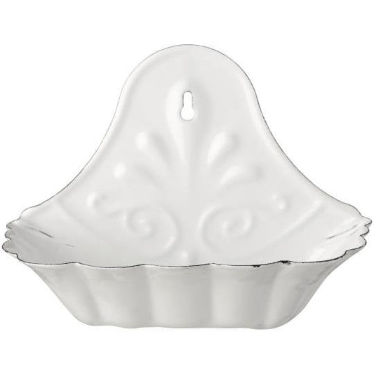 White Enamel Wall Soap Dish