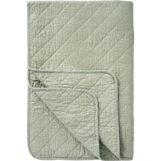 Mint Green Stripe Sofa Quilt