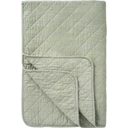Mint Green Stripe Sofa Quilt
