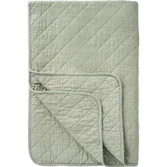 Mint Green Stripe Sofa Quilt