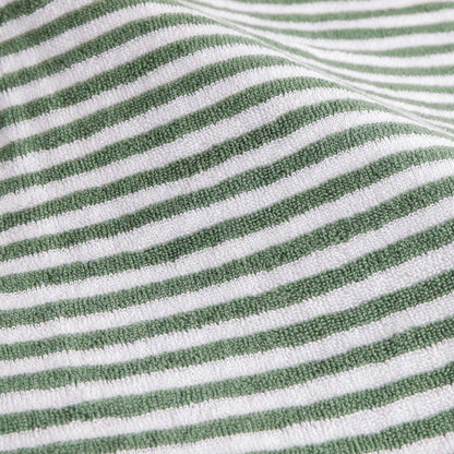 Green Stripe Every Day Cotton Bath Towels