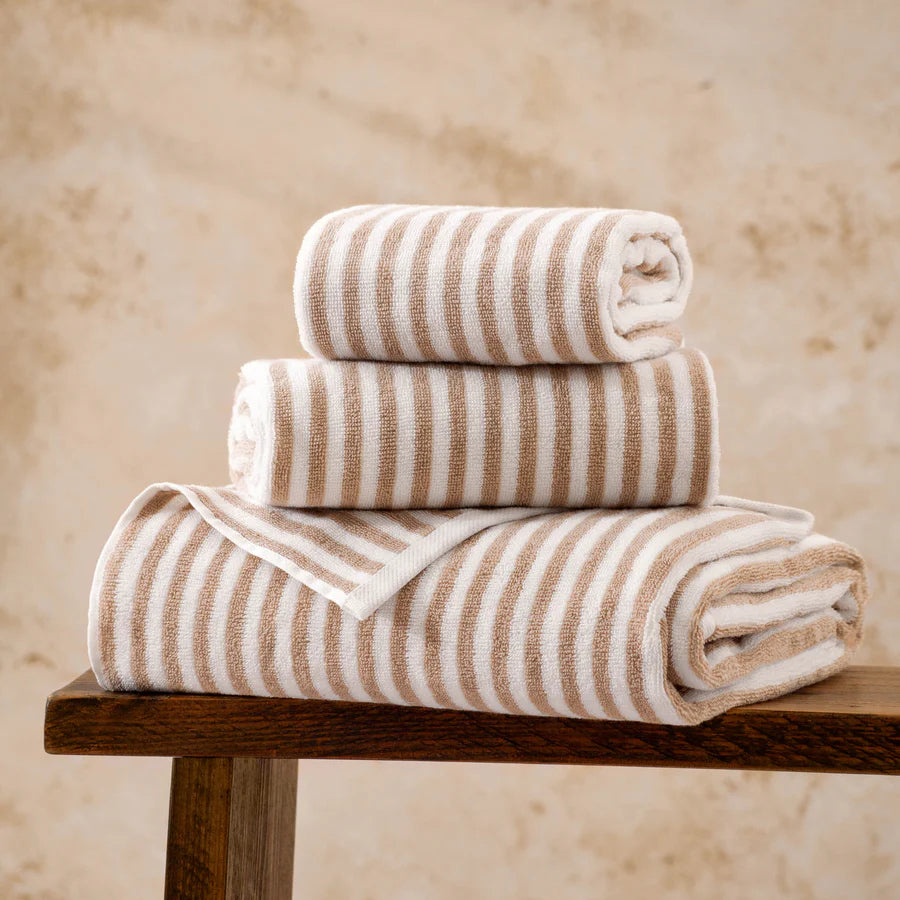 Natural Stripe Every Day Cotton Bath Towels