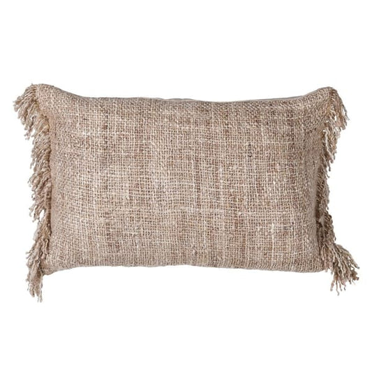 Natural Fringed Cushion