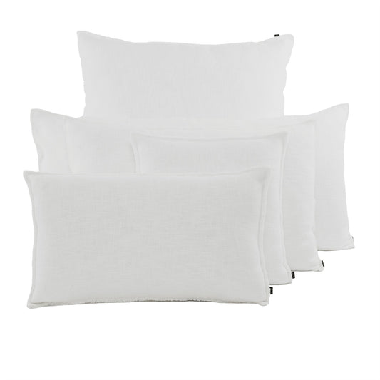 California White Linen Cushion 4 Sizes