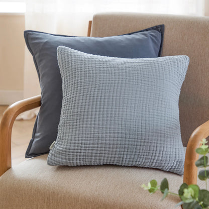 Soft Blue Muslin Bedlinens