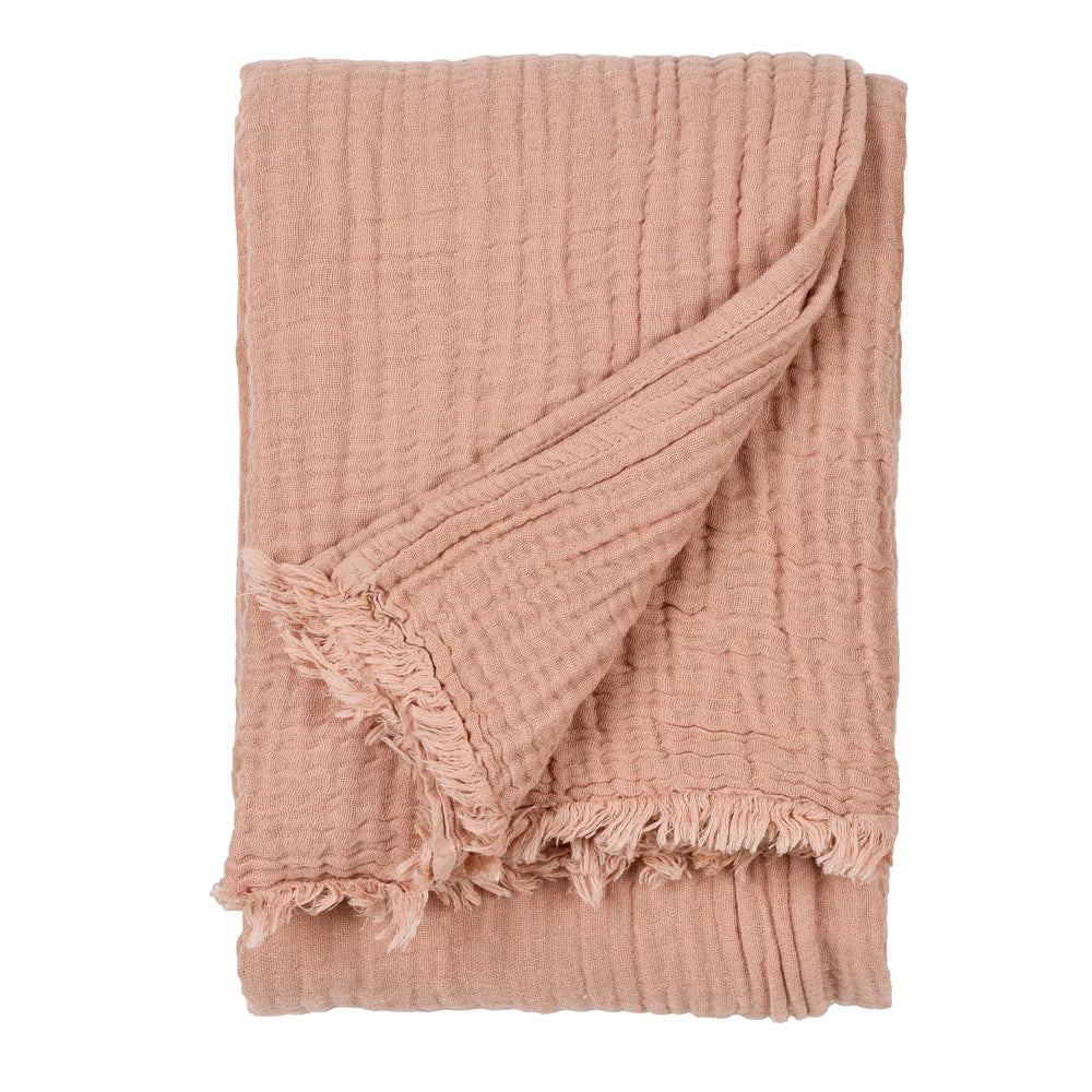 Pink Clay Muslin Cotton Linens