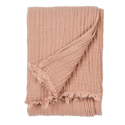 Pink Clay Muslin Cotton Linens