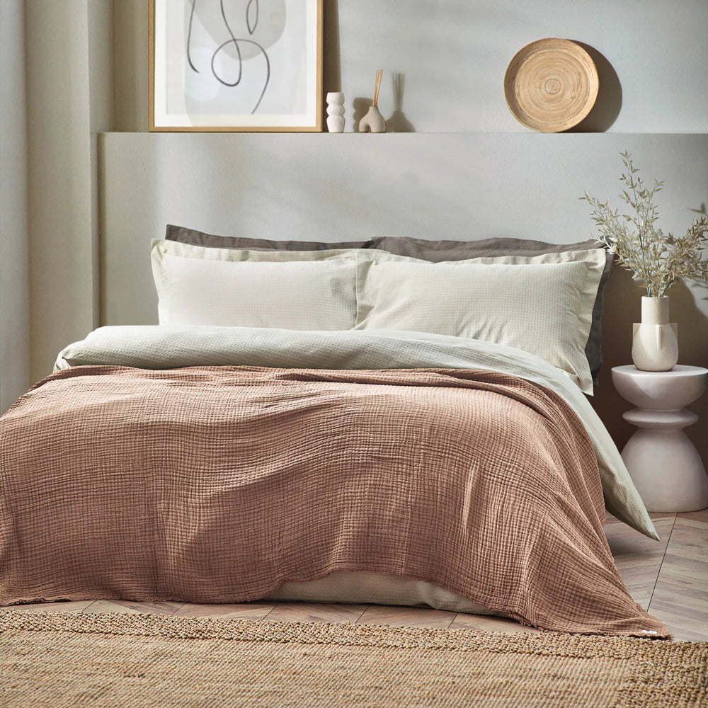 Pink Clay Muslin Cotton Linens
