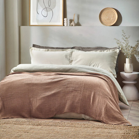 Pink Clay Muslin Cotton Linens