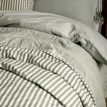 Forest Green Stripe Bedlinens