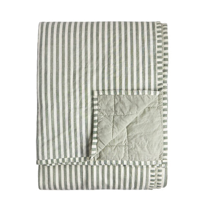 Forest Green Stripe Bedlinens