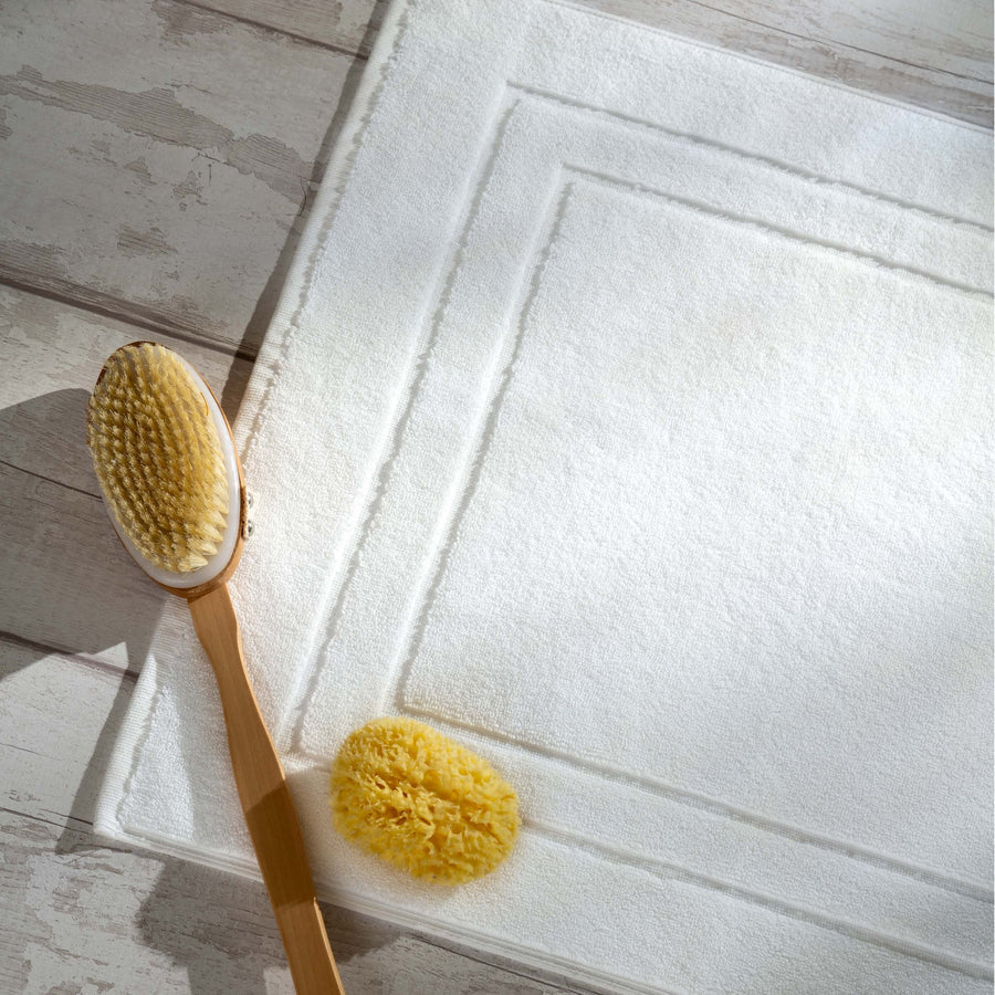White Egyptian Cotton Bath Mat