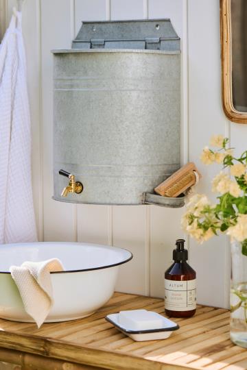 White Enamel 2 Part Soap Dish